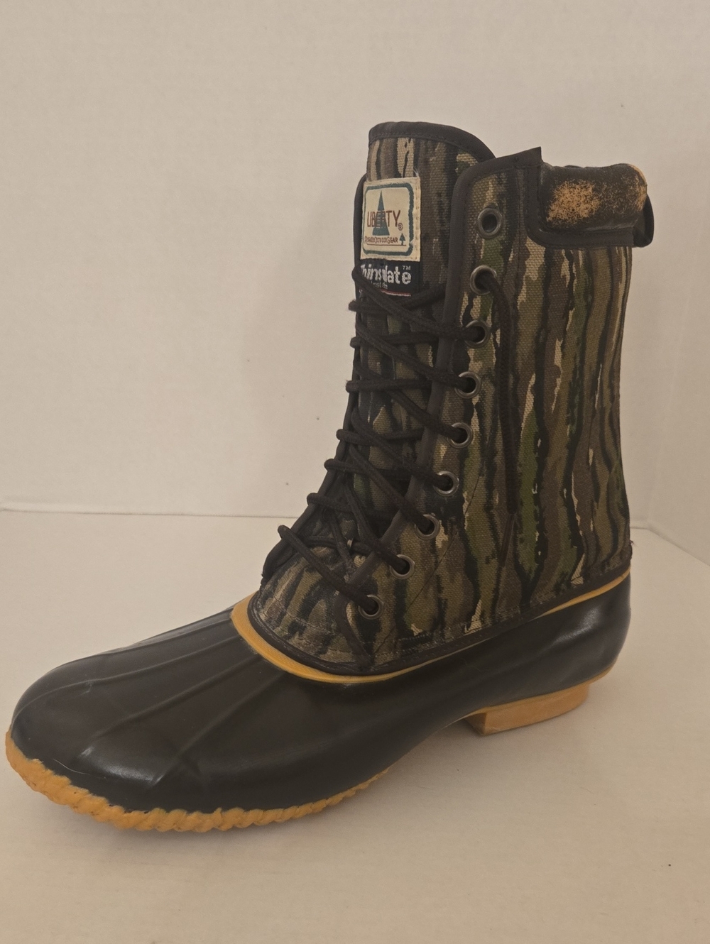 LIBERTY Thinsulate Vintage Camo Steel-Shank Duck-Hunting Boots